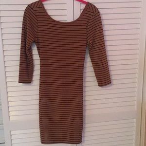 Brown and Black dress